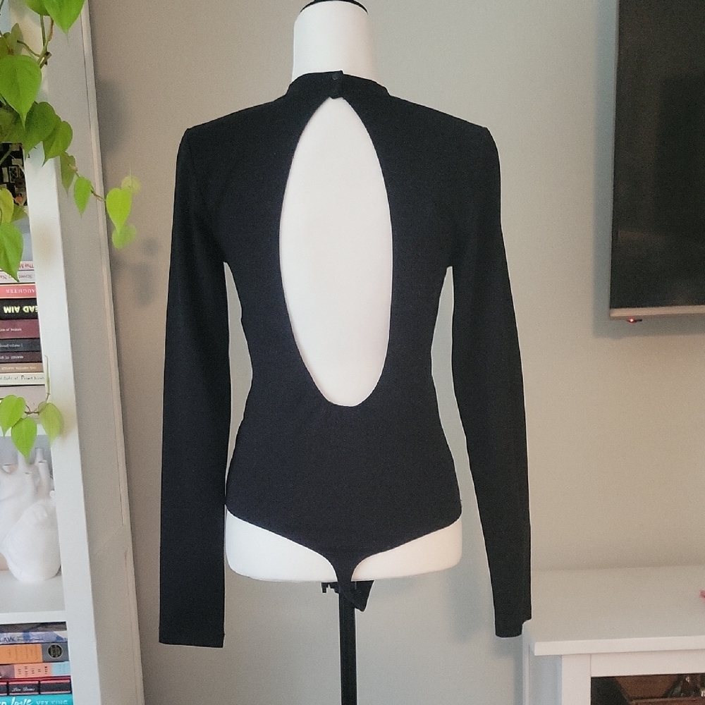 Talula Black Long Sleeve Bodysuit - Picture 2 of 3